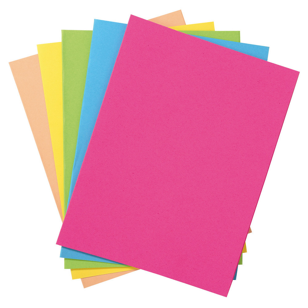 MONDOFFICE+Chemises+dossiers+160g+-+24+x+32+cm+-+Assortis+pastel+-+Lot+de+100