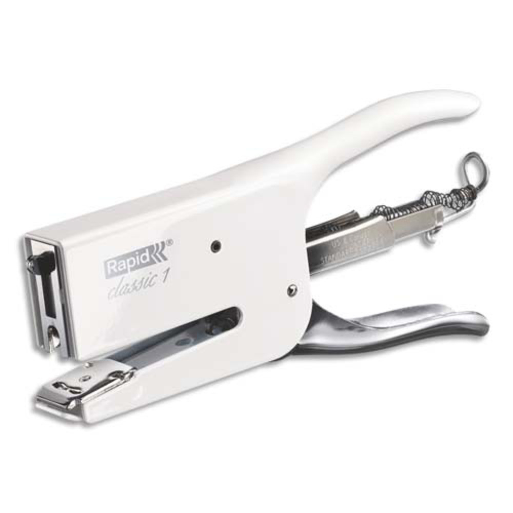Rapid Pince Agrafeuse Classic K1 - Agrafes 26/6 et 26/8 - Capacité 50 feuilles - Blanc