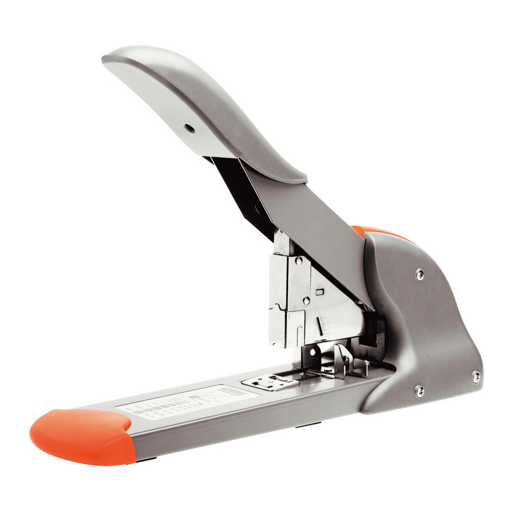 Rapid+Agrafeuse+de+bureau+Fashion+HD210+-+Agrafes+9/8-24+et+23/8-24+-+Capacite+210+feuilles+-+Argent+et+Orange