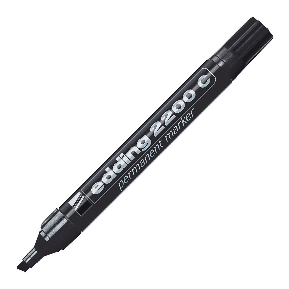 edding 2200C Marqueur permanent pointe biseautée 1 - 5 mm noir