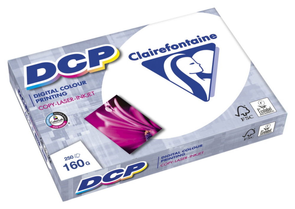 Clairefontaine Papier A3 blanc DCP - 160g - Ramette de 250 feuilles