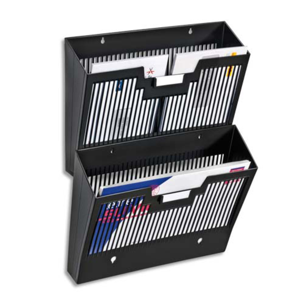 Cep Corbeille  courrier murale Eco-line - Noir