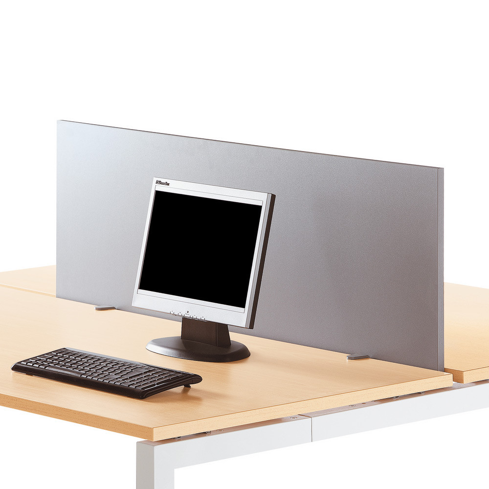 Panneau cran pour bureau L. 80 cm Aluminium