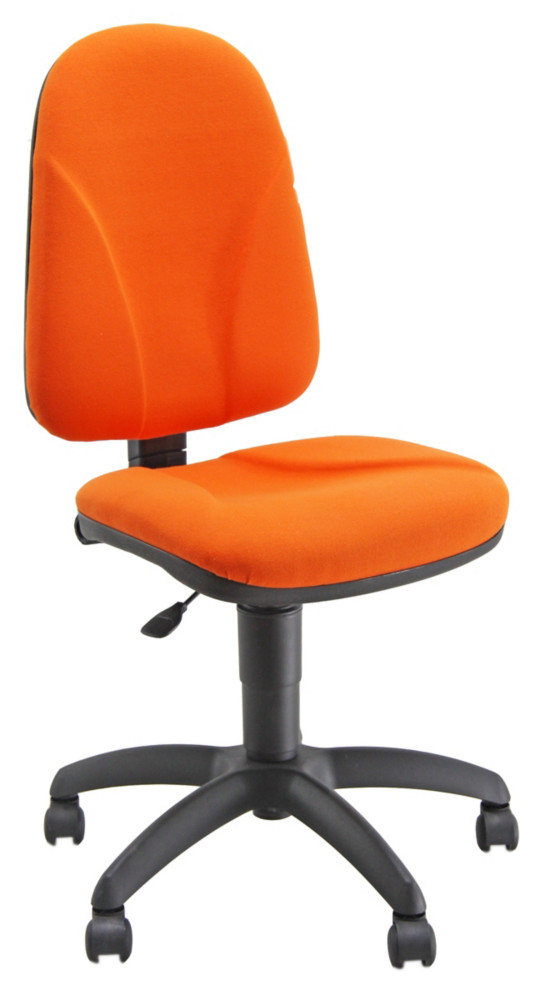 UNISIT Sige de bureau Team - Tissu rembourr - Dossier Abricot - Assise Abricot
