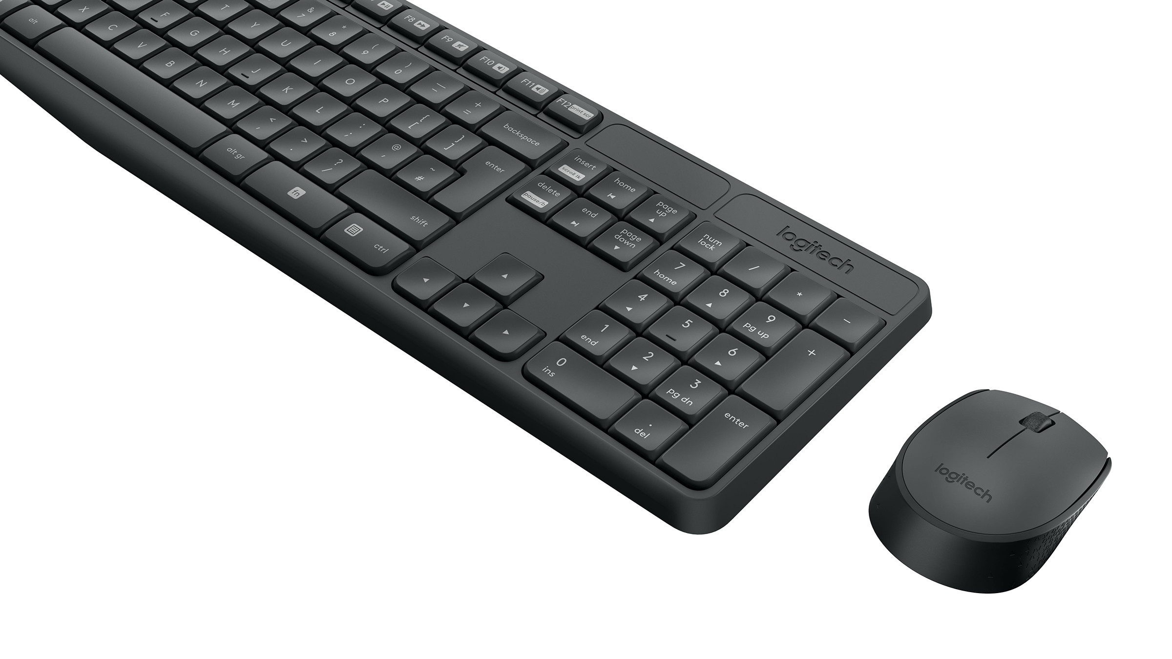 LOGITECH Ensemble clavier-souris sans fil MK235 - Noir