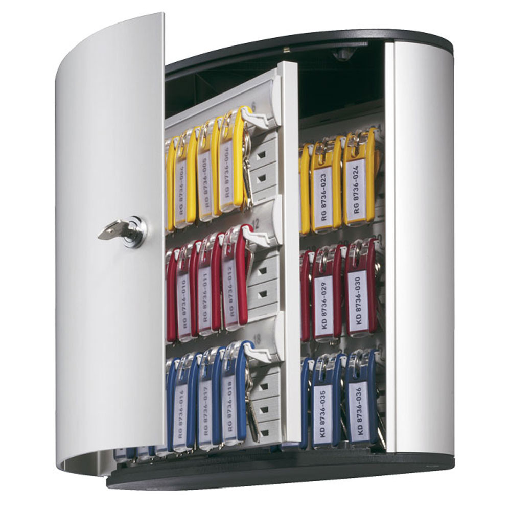 Durable Armoire à clés Design - 36 clés - Gris aluminium