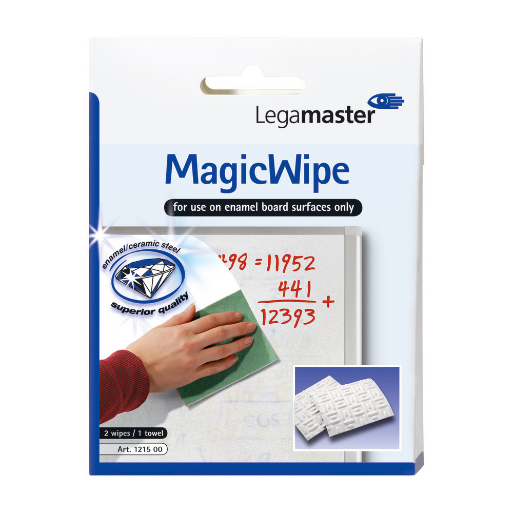 Legamaster Eponges MagicWipe pour tableaux blancs maills - Lot de 2 - Lavable