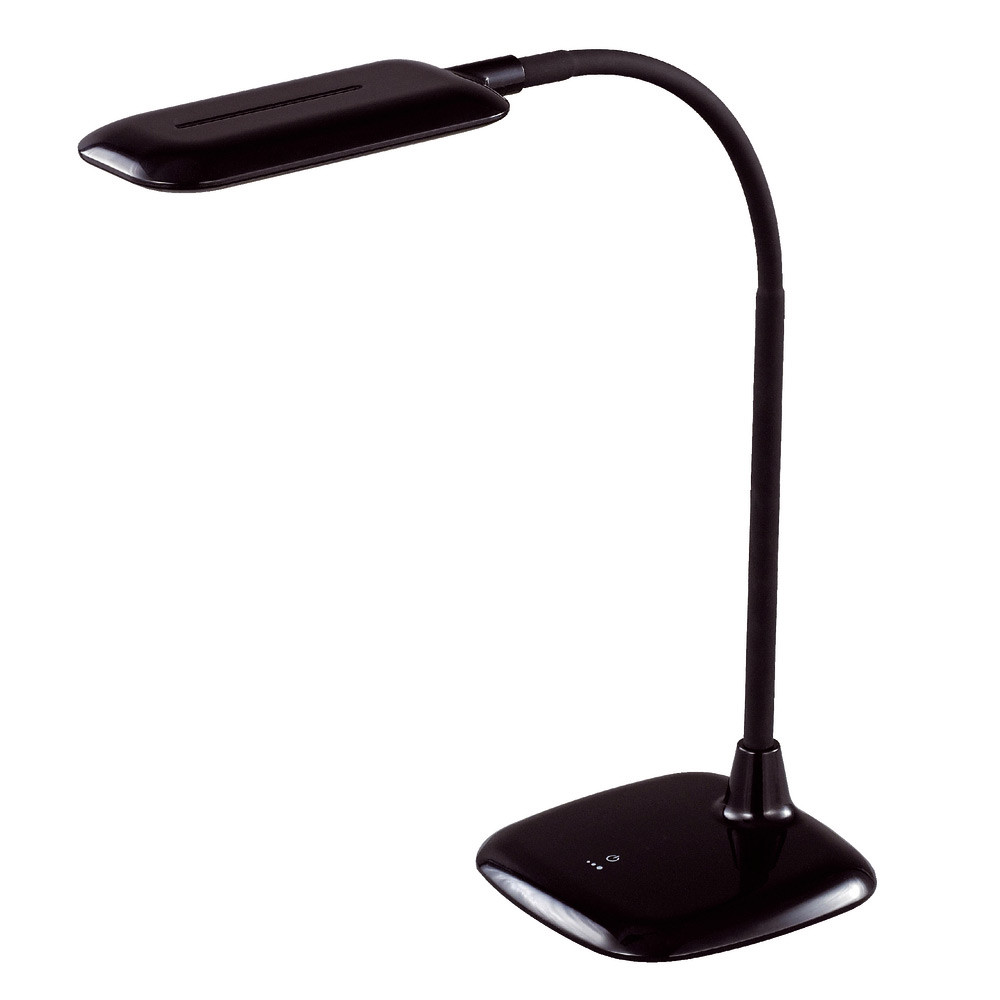 Aluminor Lampe de bureau Mika - Led intgre - 6W - Bras flexible - Noir