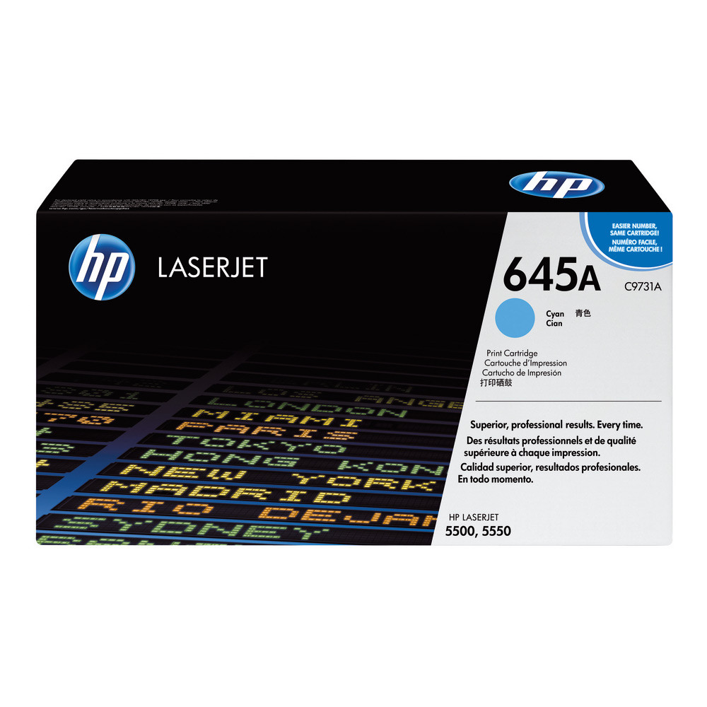 HP Cyan originale LaserJet cartouche de toner C9731A pour Color LaserJet 5500 5550 - vue 5