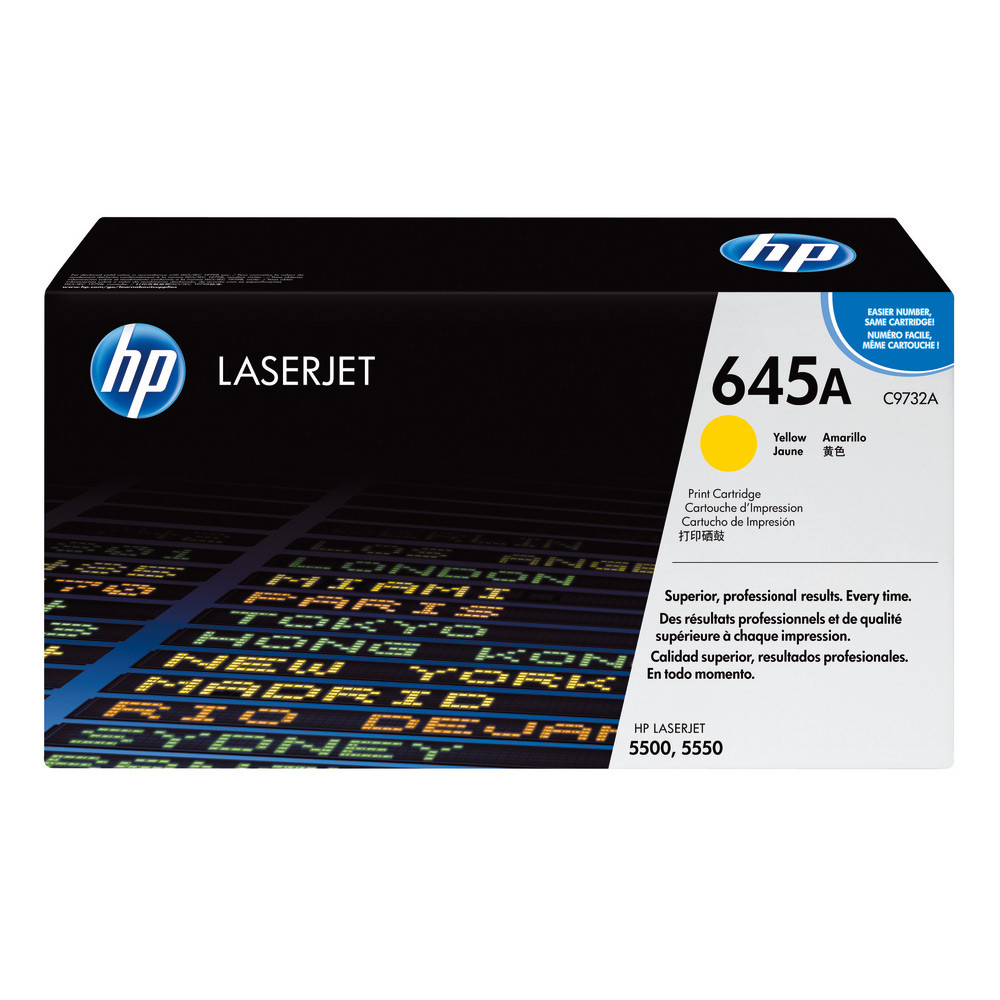 HP 645A Toner authentique C9732A - Jaune