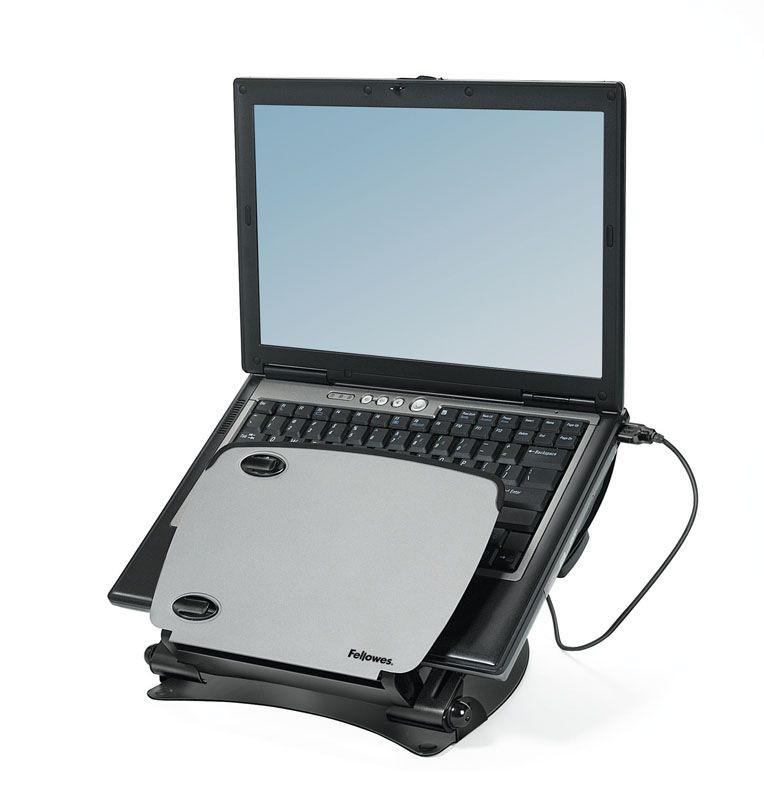 Fellowes Support pour ordinateur portable Professional Series angle et hauteur rglables - 762 x 308 x 338 mm - Noir