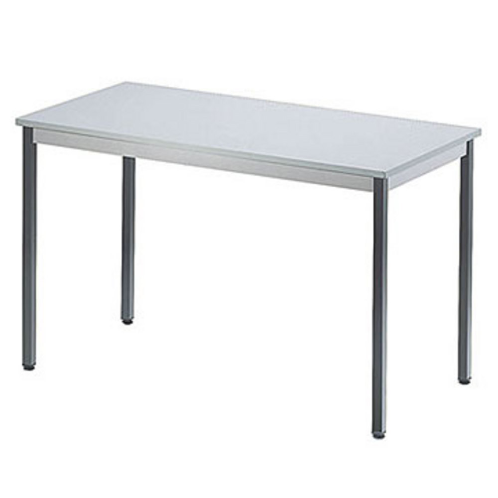 Table Budget Rectangle 120 x 60 cm - Plateau Gris clair - pieds Gris fonc
