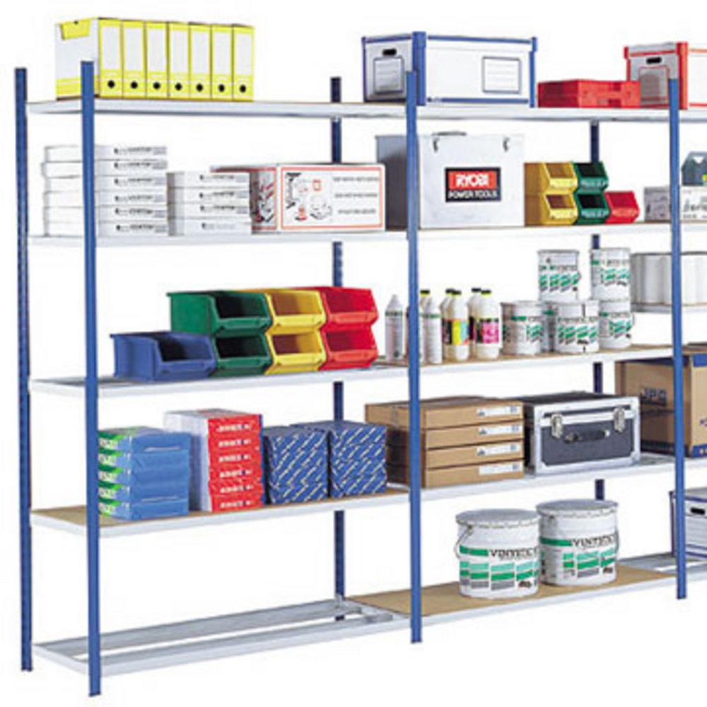 Rayonnage industriel Multi Rack - Polyvalent - H. 200 x L. 100 x P. 50 cm - Elment Suivant - Bleu