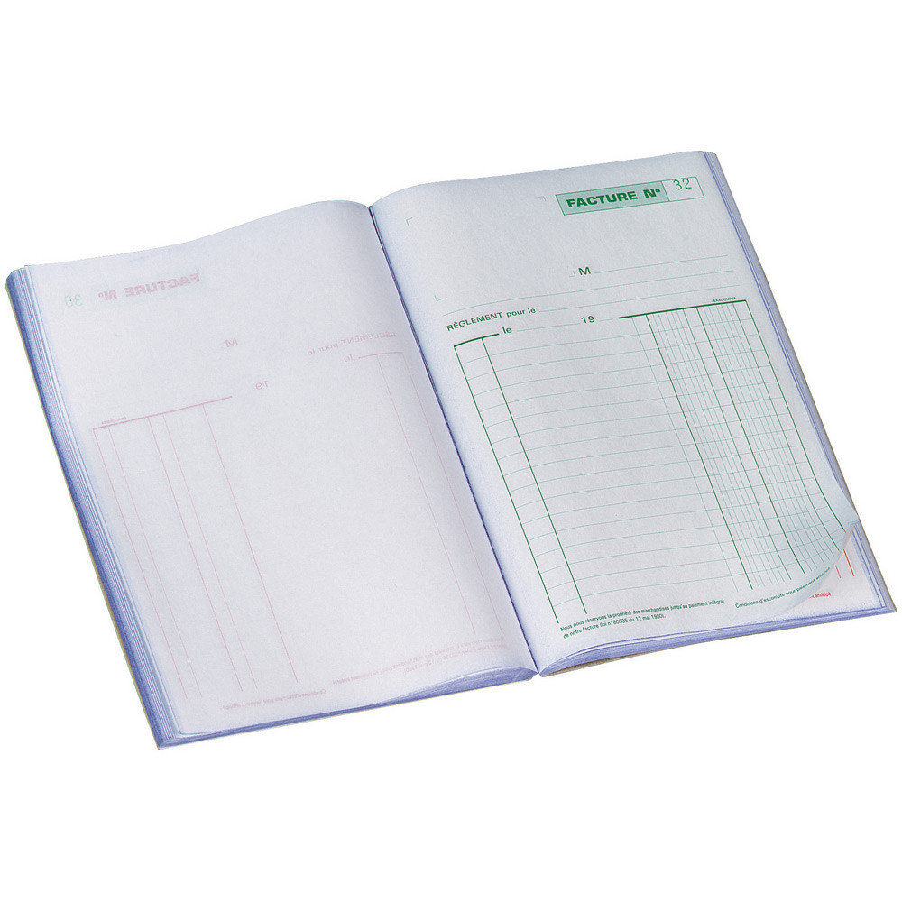 Exacompta Manifold FACTURES 21 x 14 8 cm 50 feuilles autocopiantes 2 exemplaires - vue 10