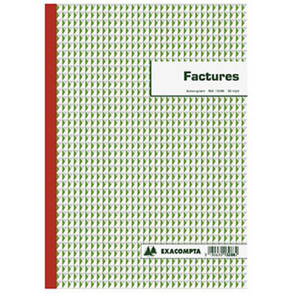 Exacompta Manifold FACTURES 29 7 x 21 cm 50 feuilles autocopiantes 3 exemplaires