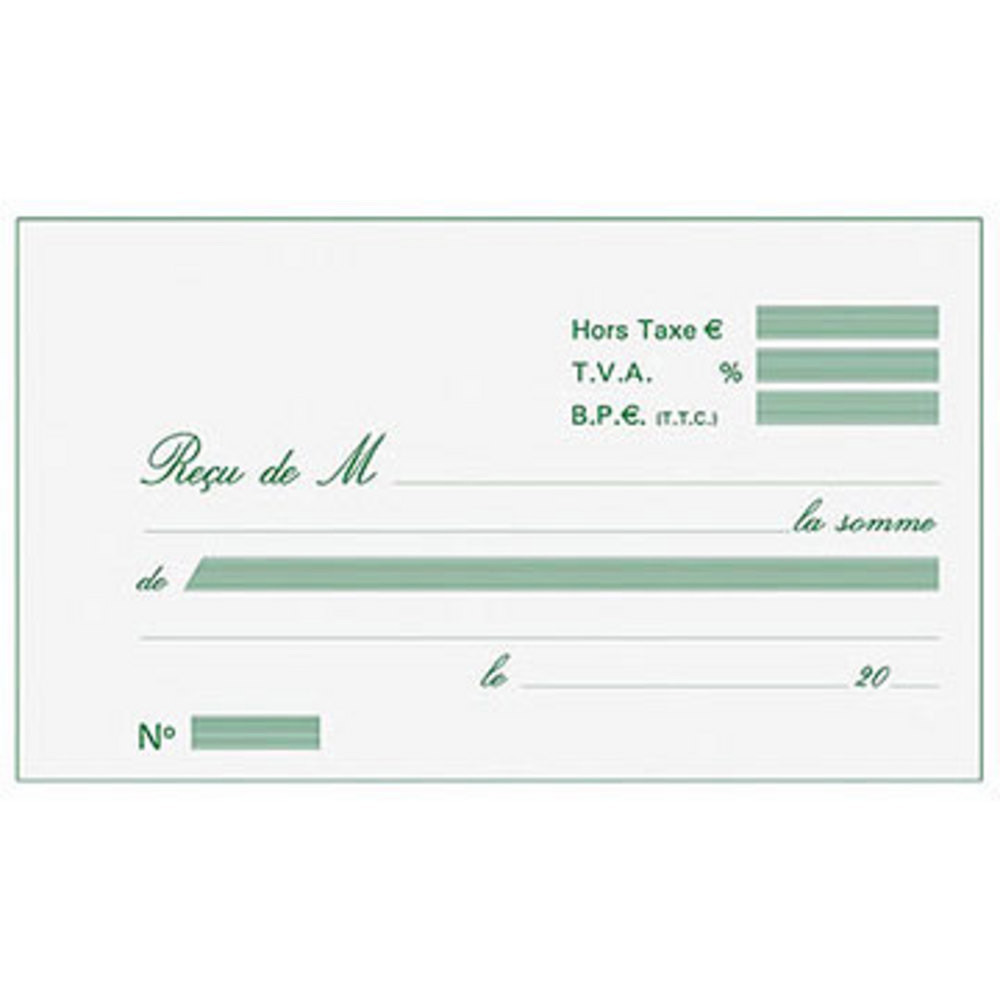 Exacompta Manifold Reus avec TVA - 10,5 x 18 cm - 50 feuilles autocopiantes 2 exemplaires