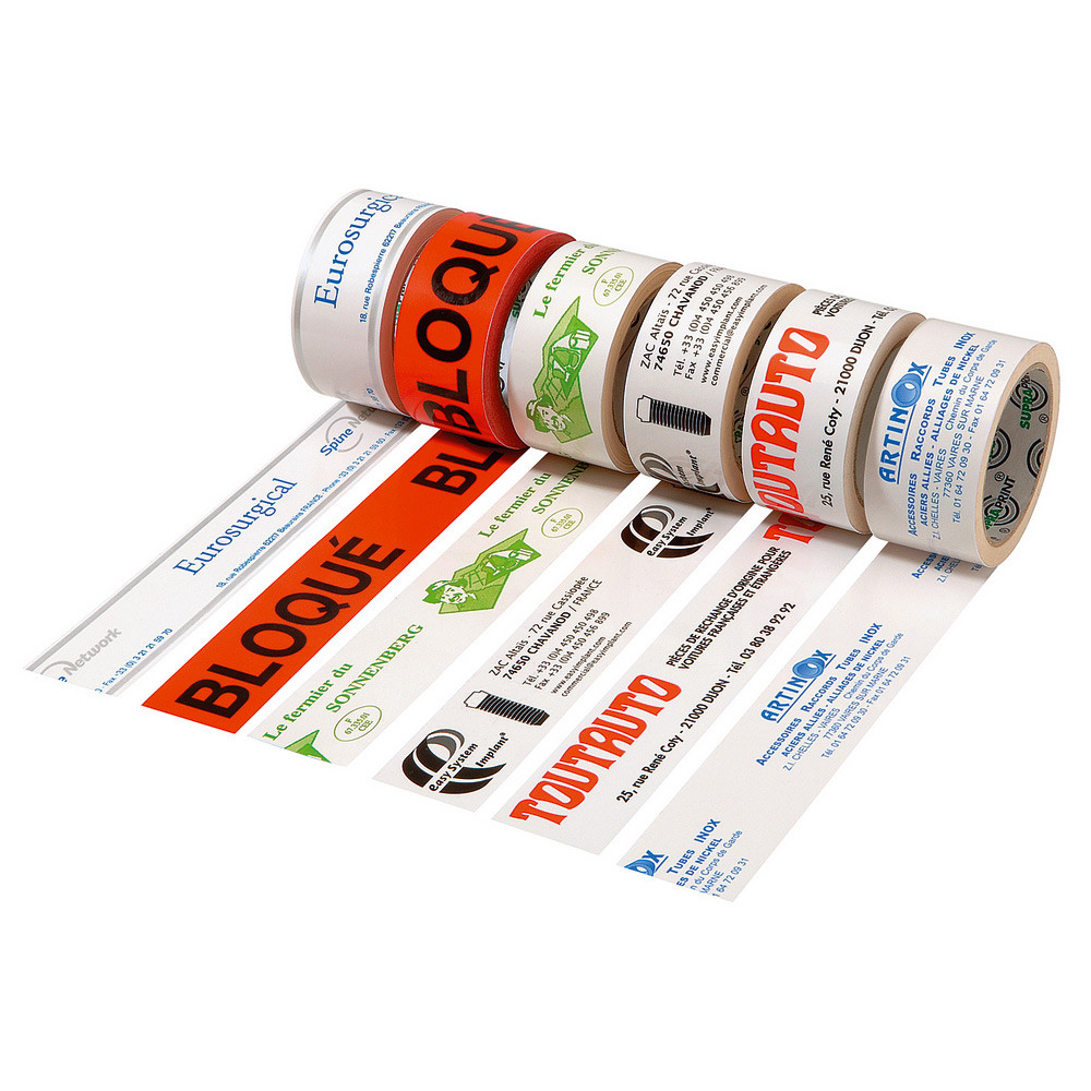 Clich 1 couleur d'impression pour rubans adhsifs personnalisables