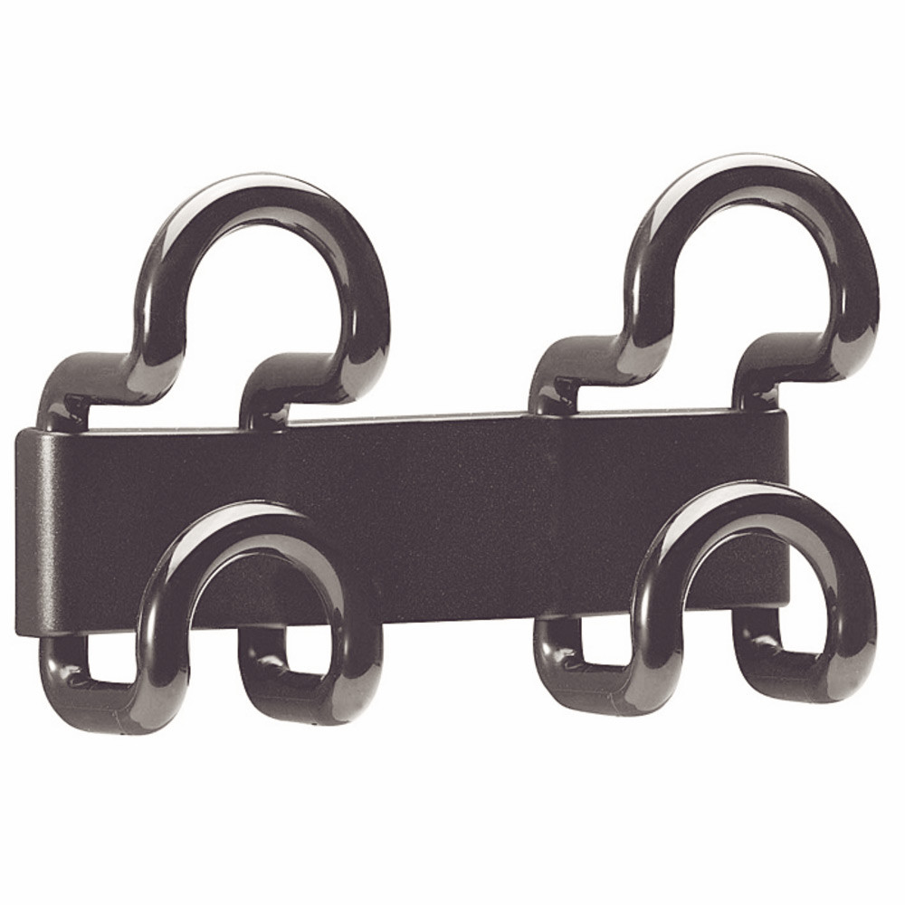 Patère Design UNILUX - 2 patères - noir