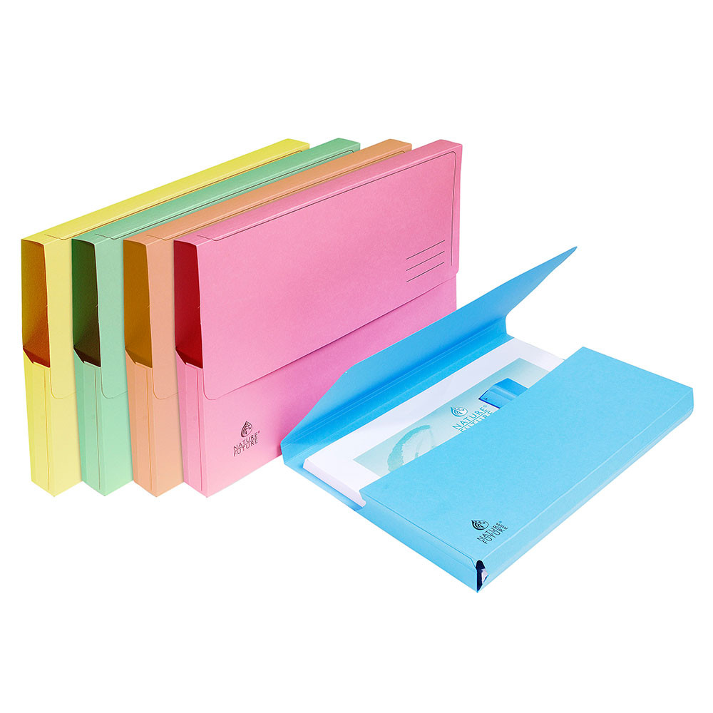 Exacompta+Pochettes+SUPER+carte+210g/m²+-+Assorties+pastel+-+Lot+de+50