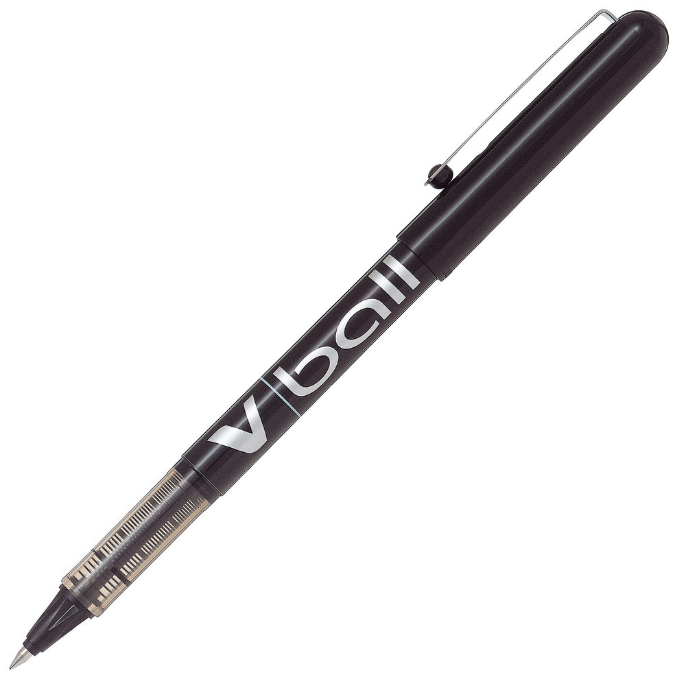 Pilot V Ball Stylo roller encre liquide à capuchon pointe moyenne 0,7 mm noir