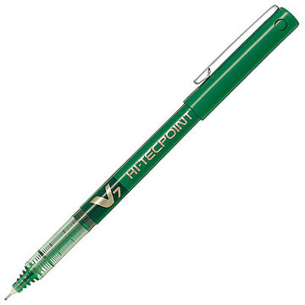 Pilot Hi-Tecpoint V7 - Stylo roller pointe moyenne 0,7 mm - Vert