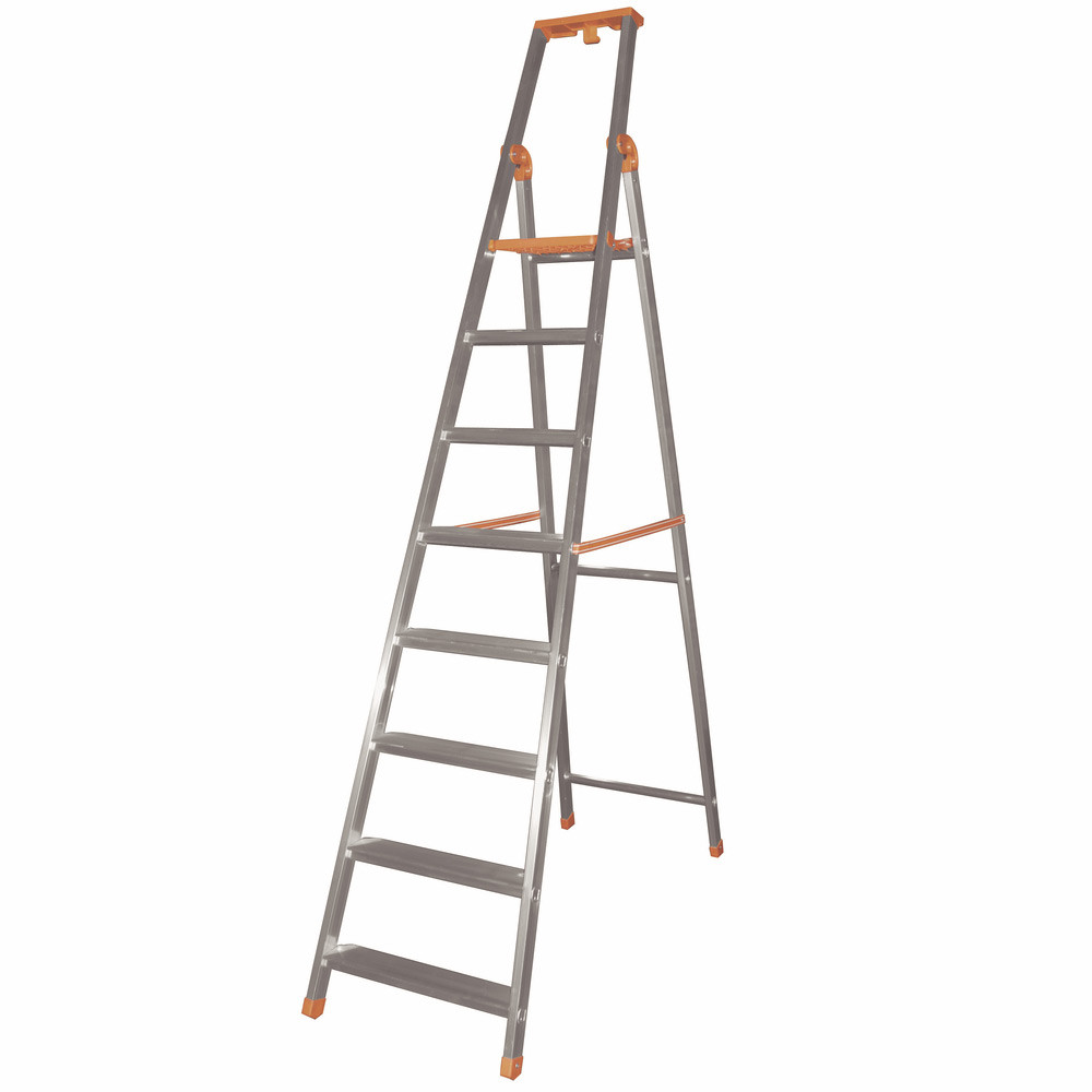 Safetool Escabeau professionnel 8 marches