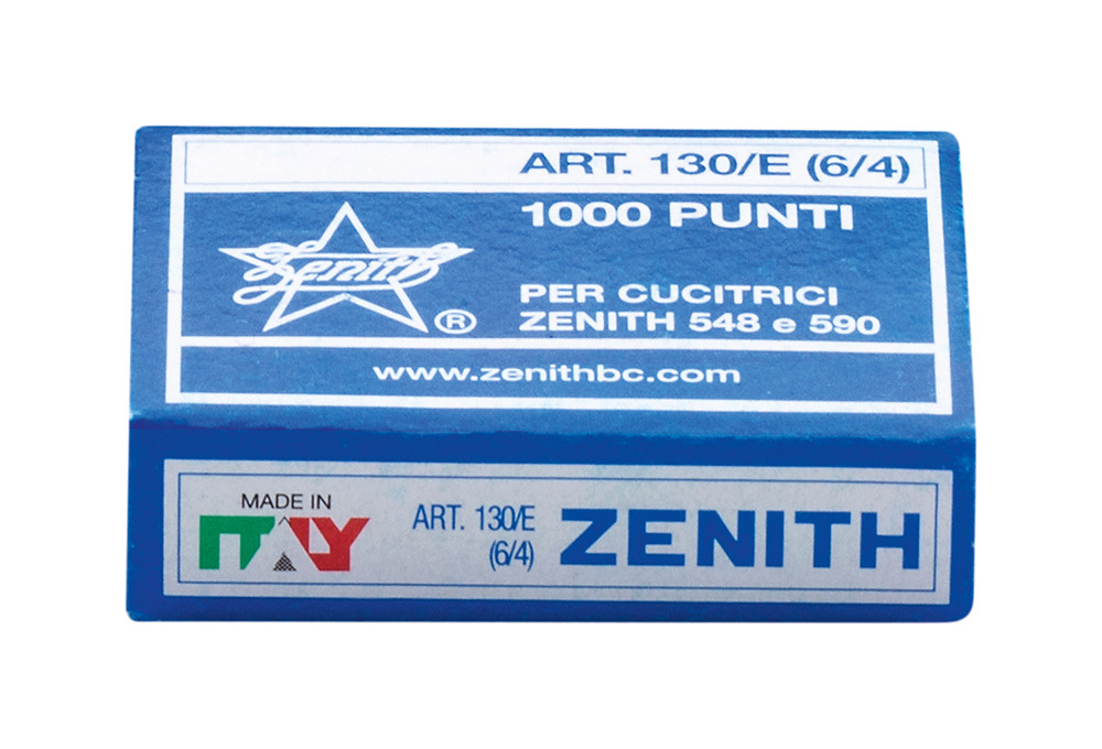 ZENITH Agrafes 130/E format 6/4 - Bote de 1000