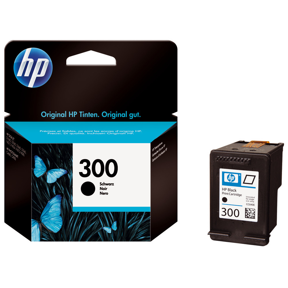 HP 300 Cartouche d'encre authentique CC640EE - Noir