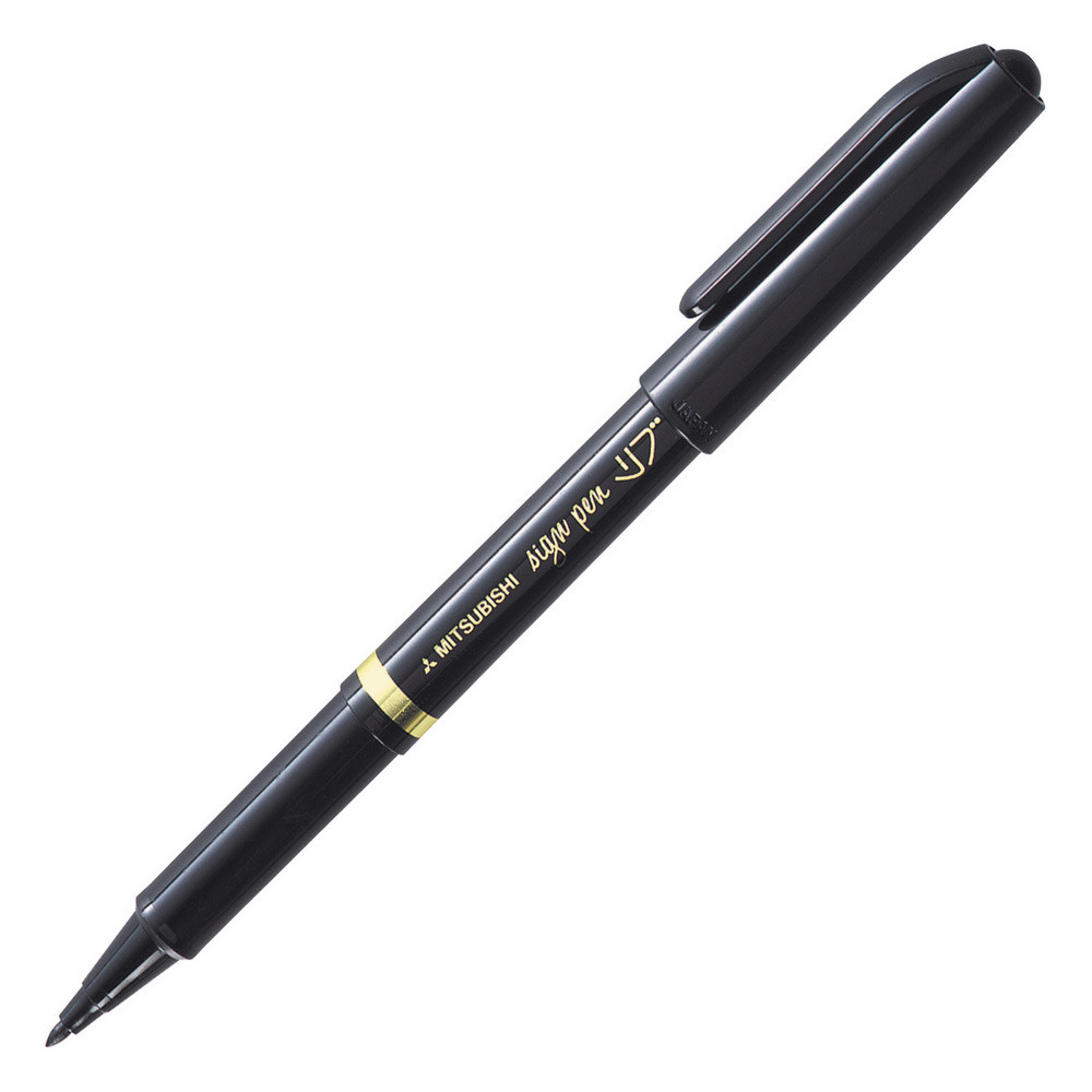 Uni Marqueur permanent pointe ogive 0,7 mm - Noir