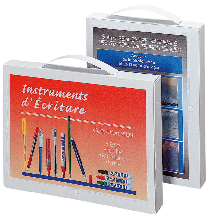 Exacompta Bote de rangement A4, capacit 350feuilles, 40mm, blanc