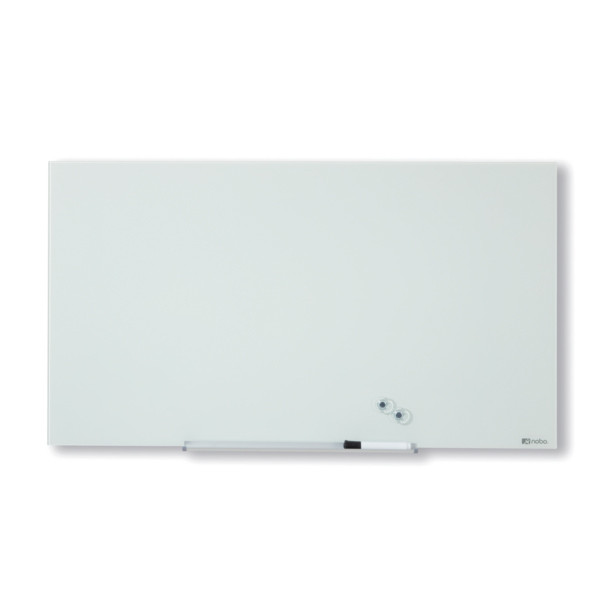 Nobo Tableau blanc verre tremp Diamond - Surface magntique - L.99 x H.56 cm