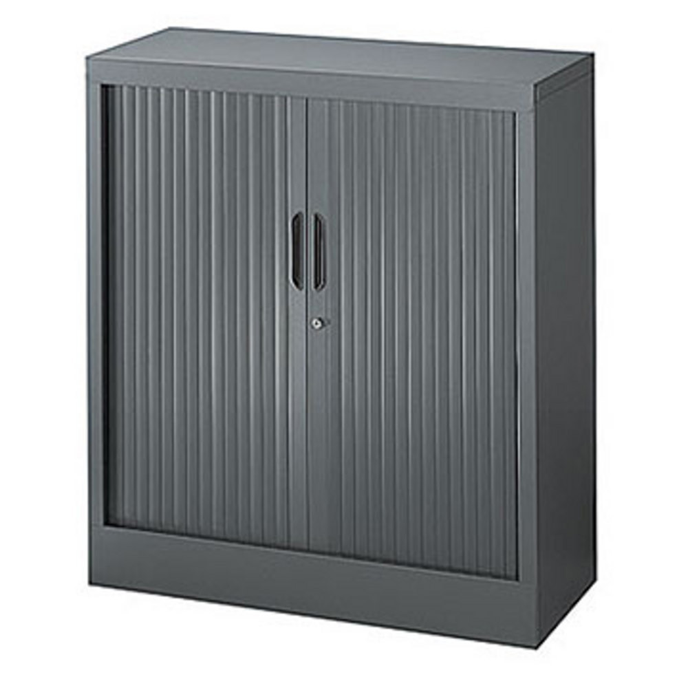 Armoire à rideaux métal Classtout - H.100 x L.90 cm - Corps Anthracite - Rideaux Anthracite