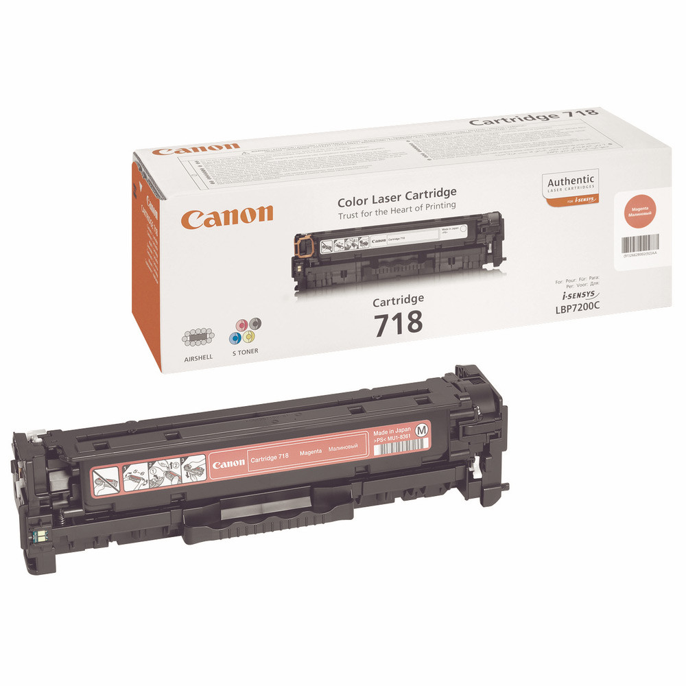 Canon 718 M Toner authentique 2660B002 - Magenta