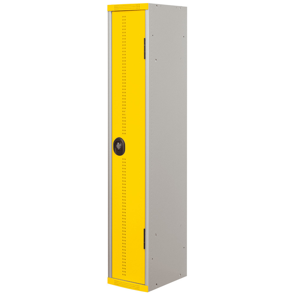 Vestiaire mtal Team Color industrie salissante - 1 colonne L.40 cm - Corps Gris - Porte Jaune