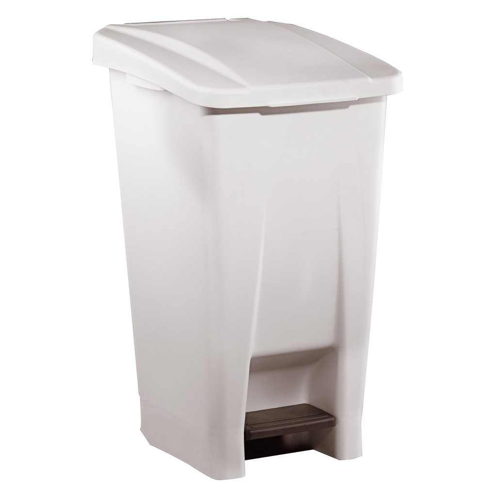 Rossignol Poubelle à pédale Mobily 60 L - Couvercle Blanc