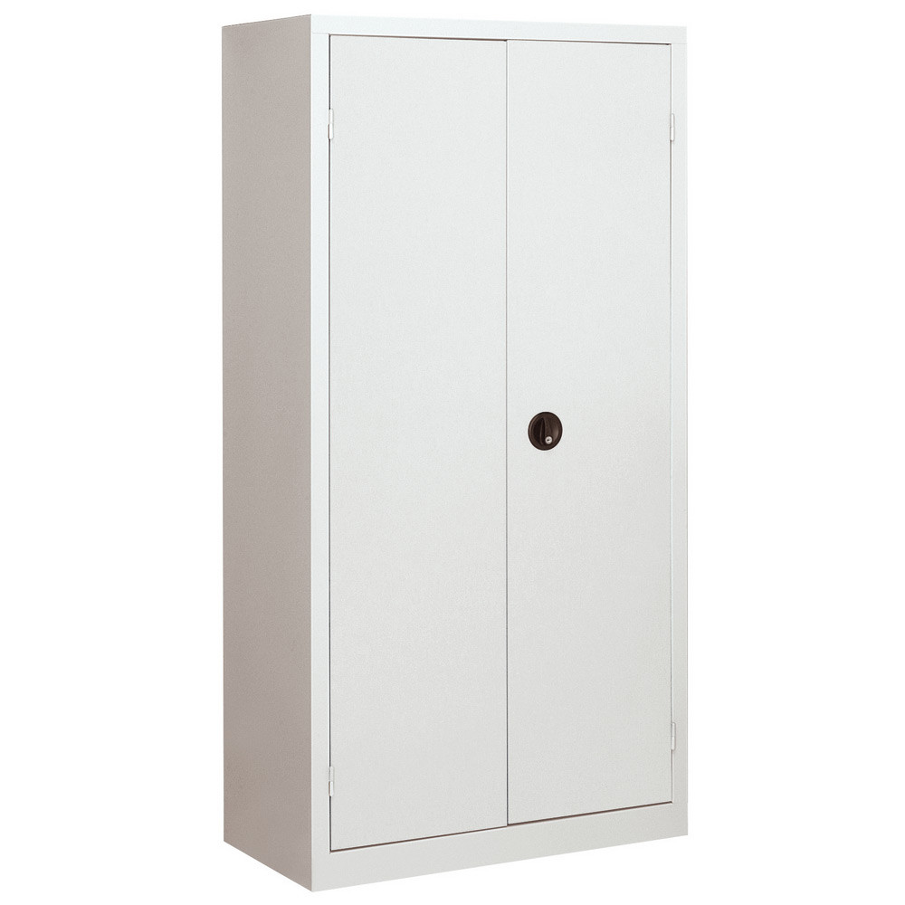 Armoire monobloc Tanker H. 198 x L. 100 cm - Corps Gris - Portes Grises