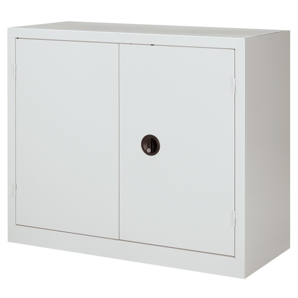 Armoire monobloc Tanker H. 100 x L. 100 cm - Corps Gris - Portes Gris