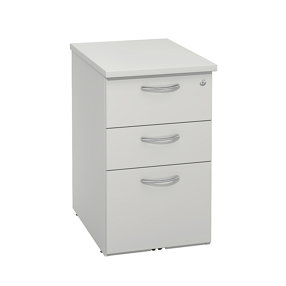 Caisson mlamin hauteur bureau L.42 x P.60 x H.72 cm - Gris