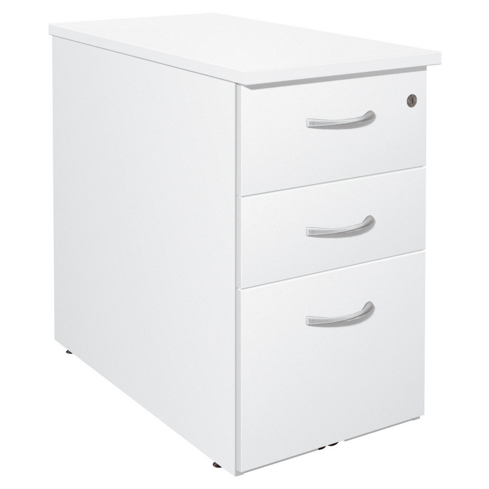 Caisson mlamin hauteur bureau L.42 x P.80 x H.72 cm - Blanc