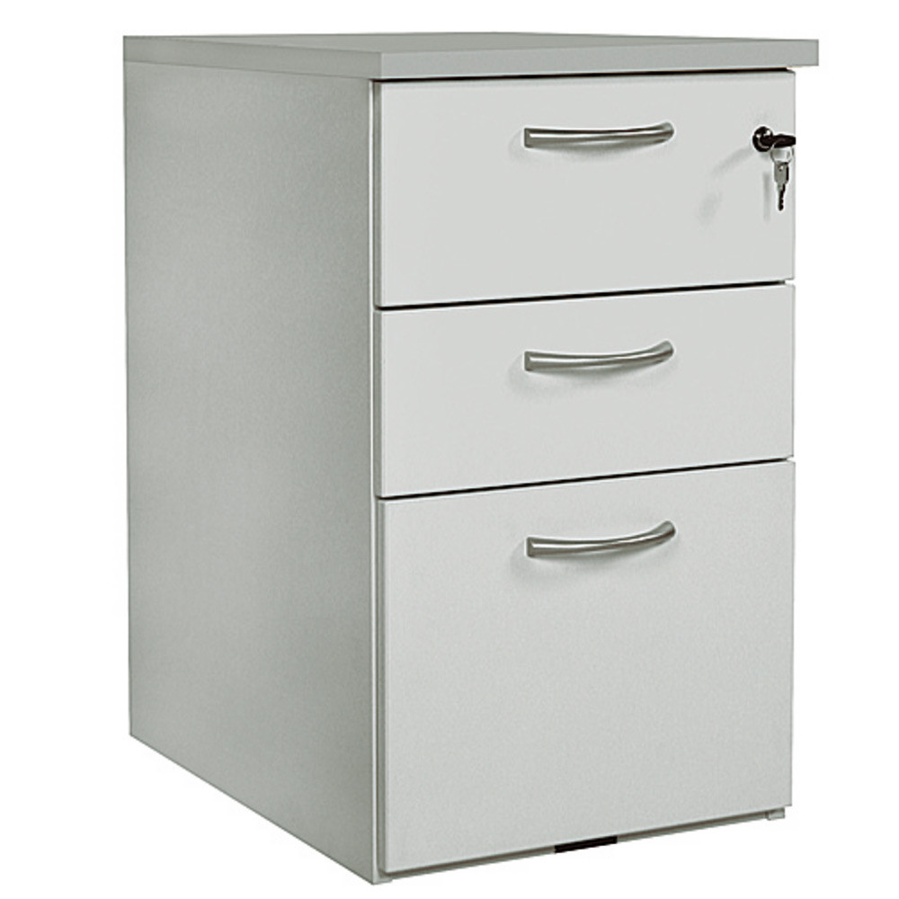 Buronomic Caisson mlamin NF Environnement hauteur bureau Gris - H.72 x L. 42 x P. 80 cm