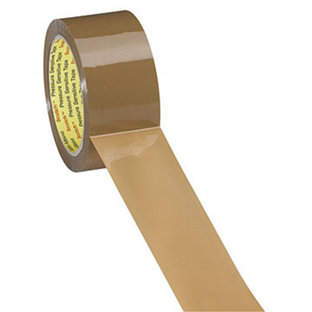 Scotch Ruban adhsif d'emballage polypropylne premium silencieux 40 microns - 50 mm x 100 m - Havane