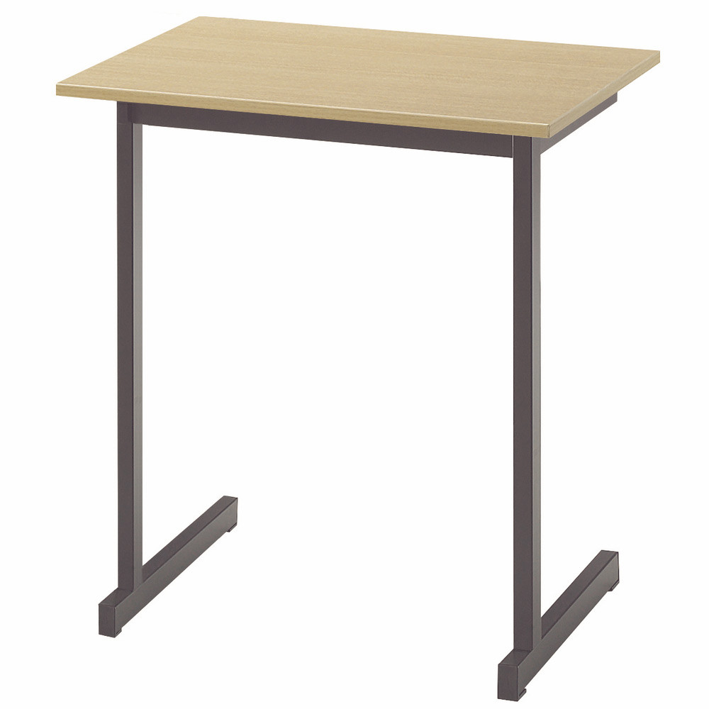 Table de formation 1 place - L.70 x P.50 cm - Plateau Htre - Pieds Noir