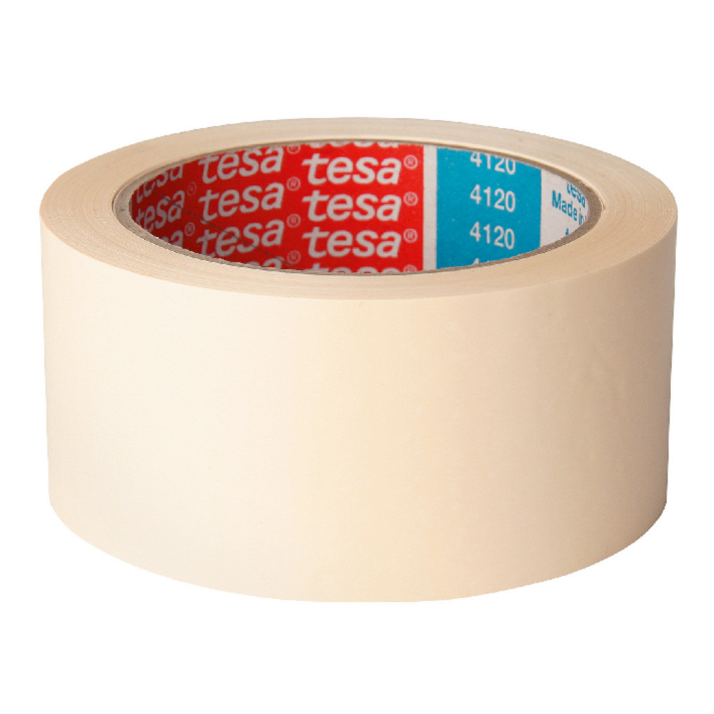 tesa Ruban adhsif d'emballage tesapack PVC silencieux - 32 microns - 50mmx66m - Blanc