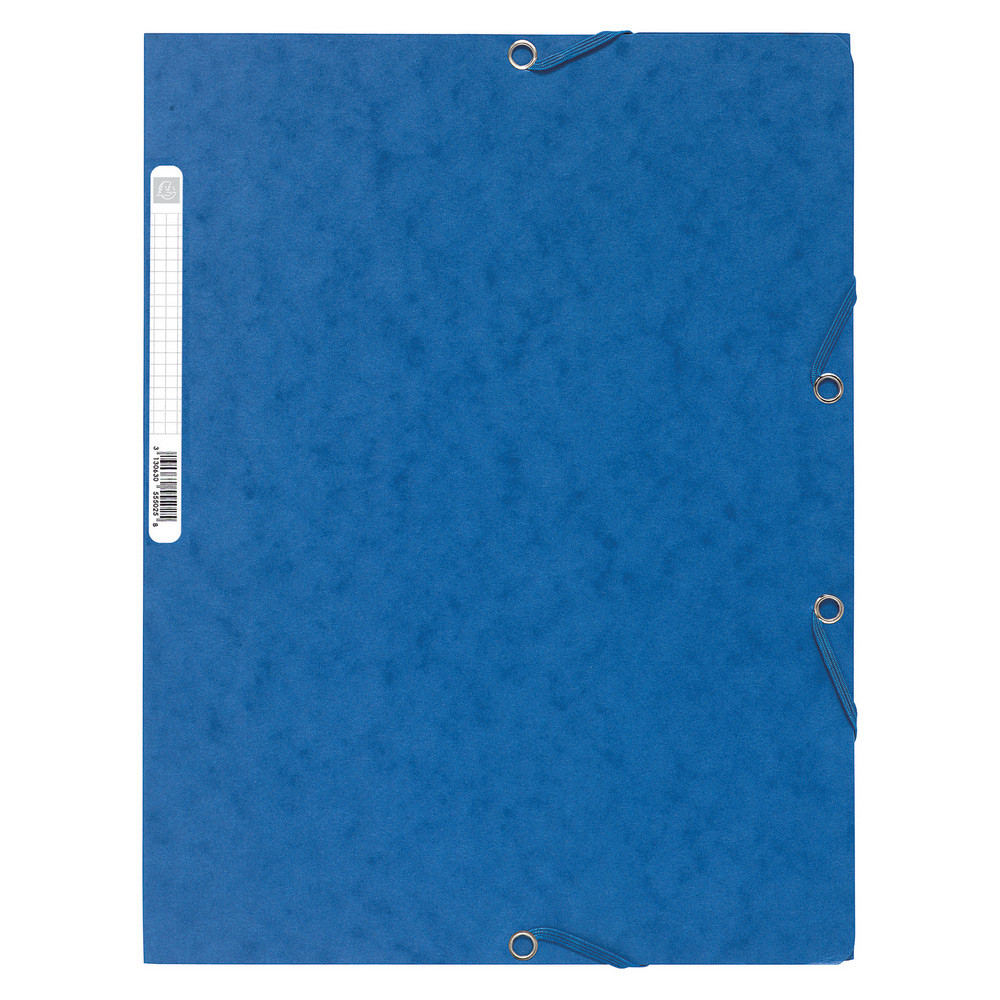 Exacompta Chemise Nature Future  3rabats et  lastiques A4 250feuilles 240x320mm en carte bleue
