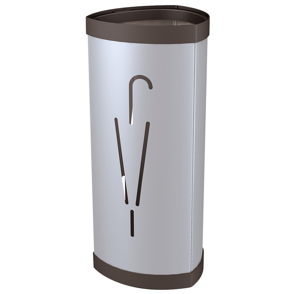 Porte-parapluie Tria2 en mtal - Aluminium