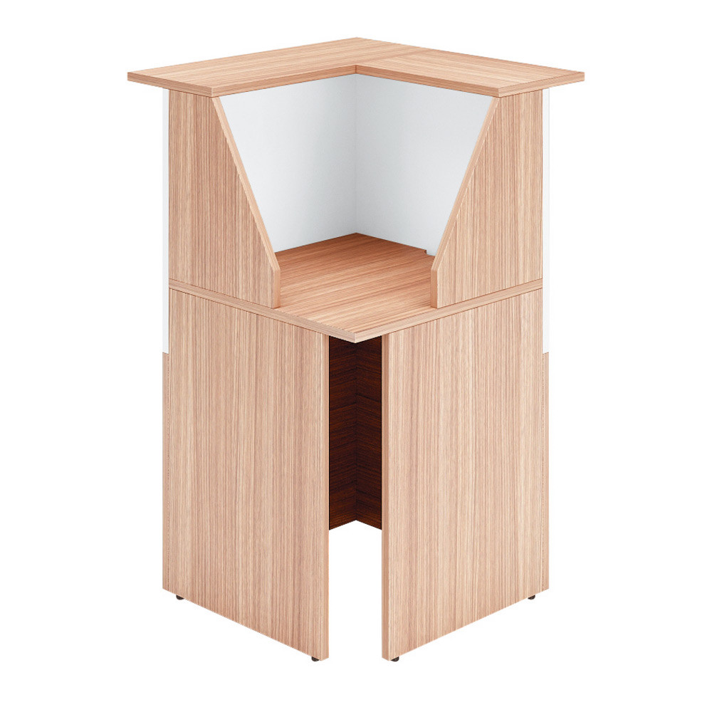 Angle 90 pour banque d'accueil OLA - L.76 cm - Noyer