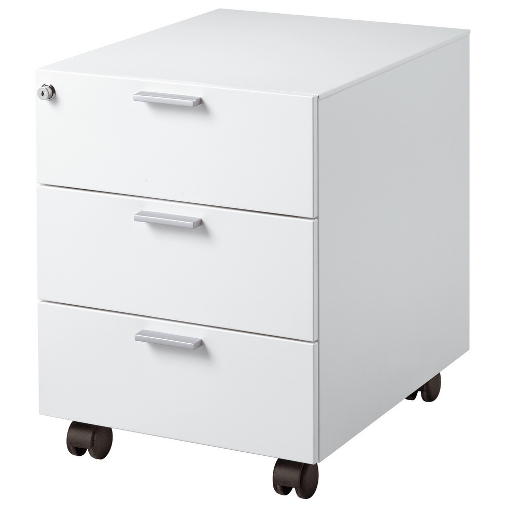 Caisson mobile Casting - 3 tiroirs - Blanc