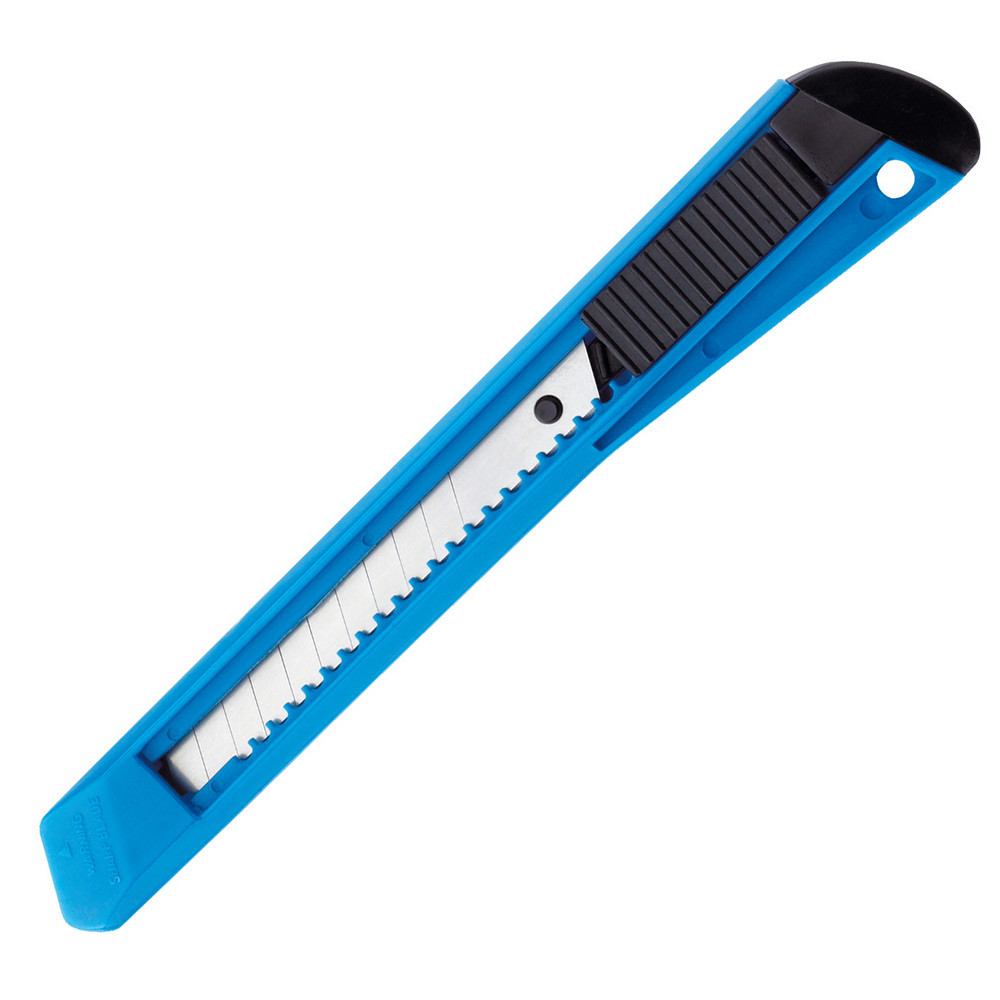 Cutter avec corps plastique lame rtractable bleu lame 9 mm