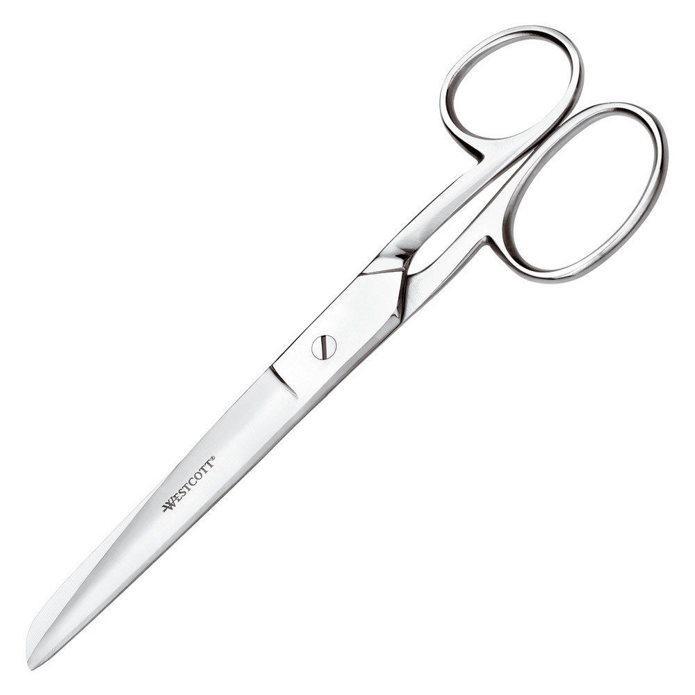 Westcott Ciseaux Tout mtal pour droitiers - Bouts pointus - Longueur 17 cm
