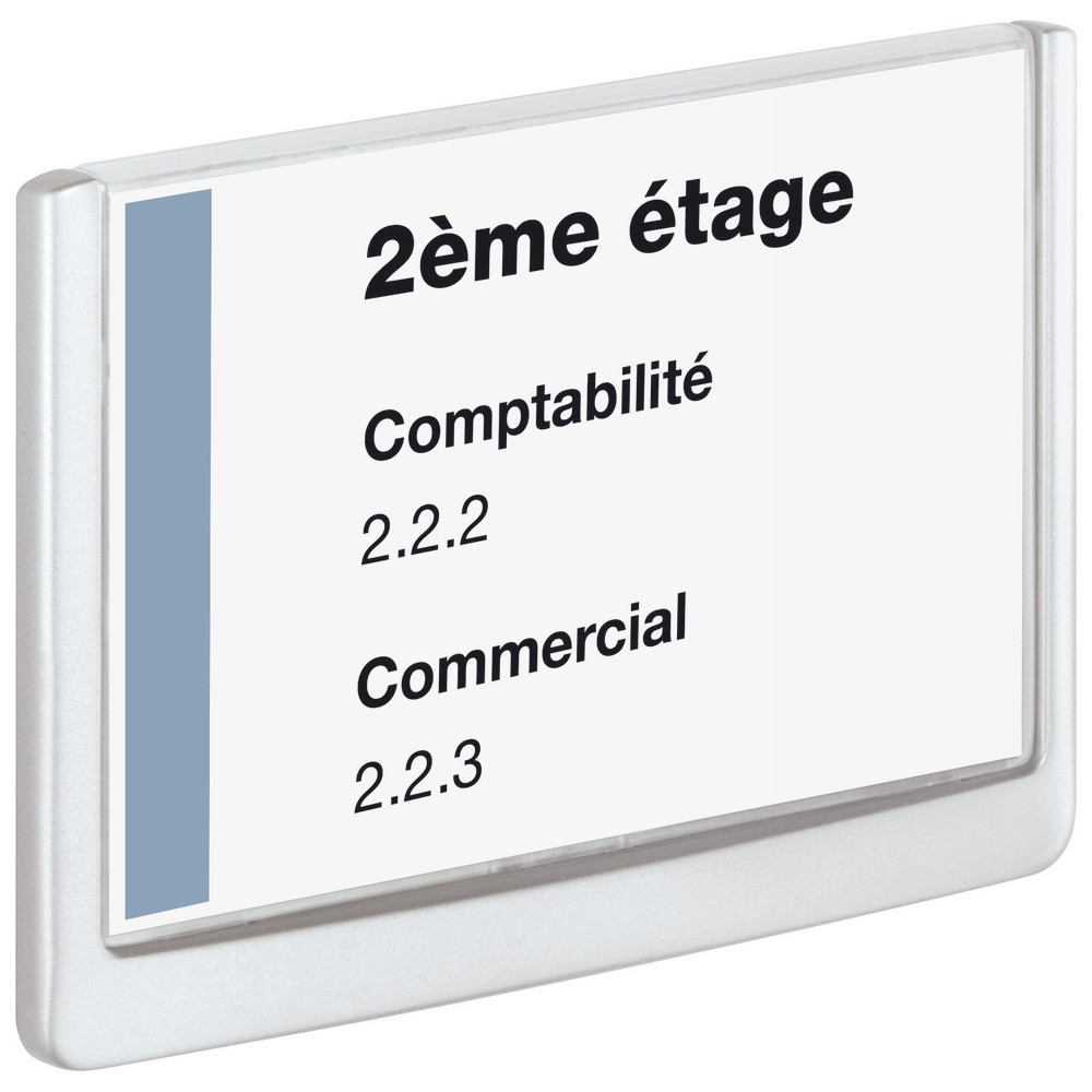 Durable CLICK SIGN, plaque de porte, plastique, A5 (210x148,5mm), blanc